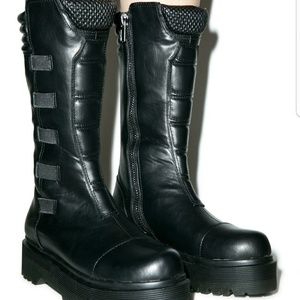 Black biker boots