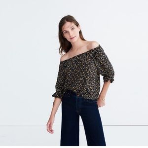 Madewell silk off the shoulder