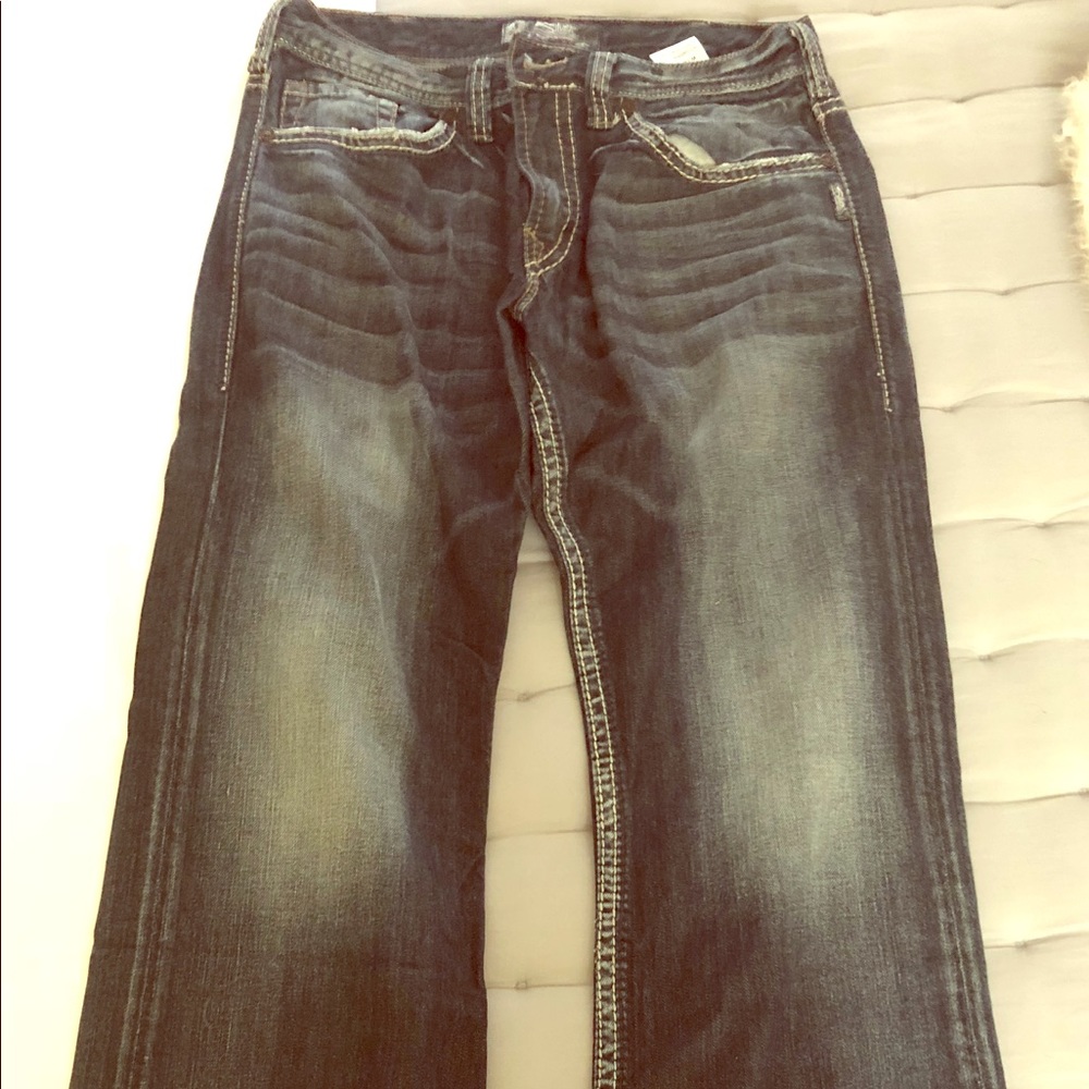 Men’s Silver Bootcut Jeans