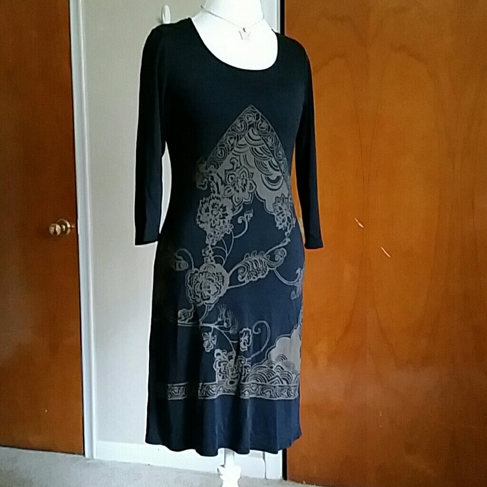 Teaberry 3/4 Sleeve Shirt Dress