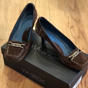Vintage Chocolate Via Spiga Heels