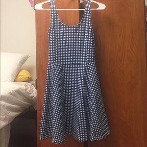 Blue Checkered Dress
