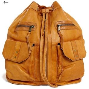 ASOS Leather Vintage Style Duffle Backpack ASOS Leather Vintage Style Duffle Backpack