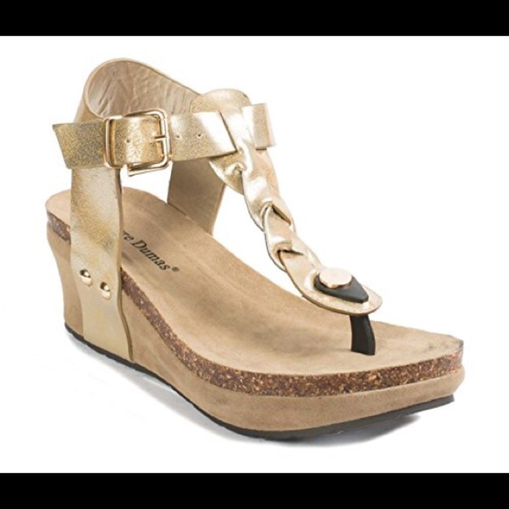 Pierre Dumas Chantal Gold Wedge