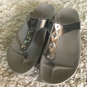 Silver Fitflops womens 9