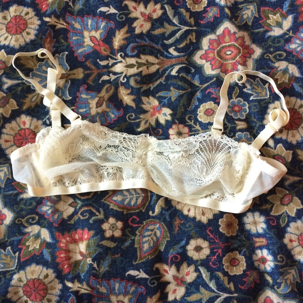 32a ivory embroidered lace Asos bra