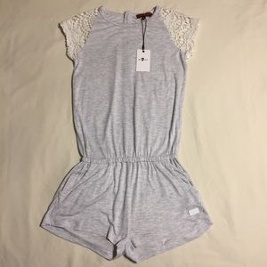 Girls Size Large 7 For All Mankind Romper. New NWT