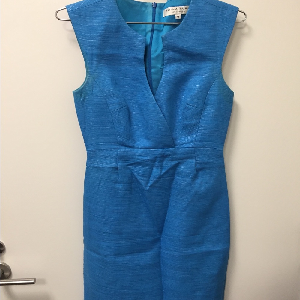 Trina Turk Blue Sleeveless Dress