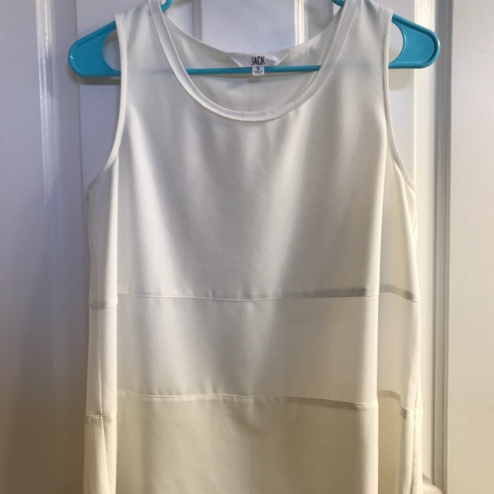 Sheer off white blouse