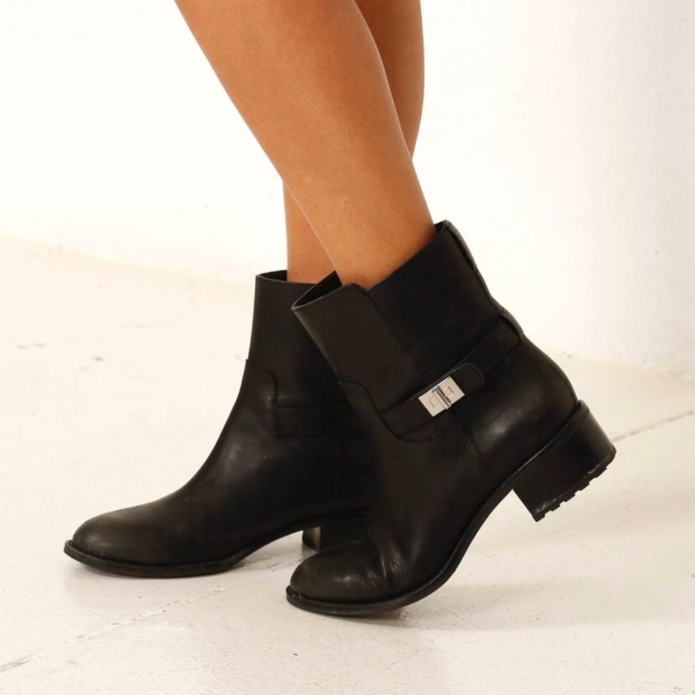 Cole Haan Moto Black Ankle Bootie