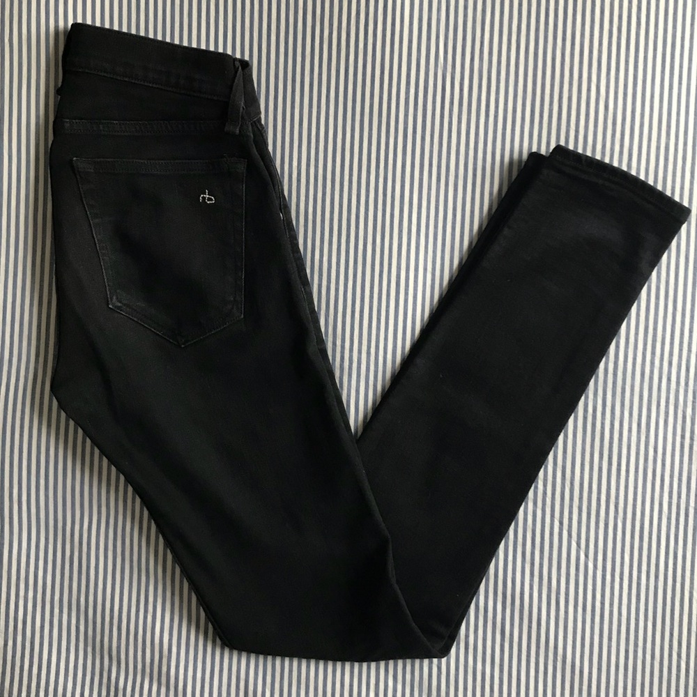 rag & bone standard issue fit 1 skinny black jean