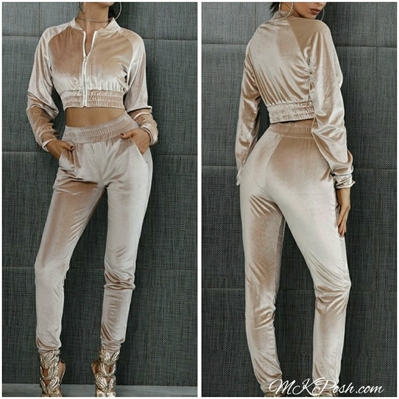 💲Last Set💕Chic&Comfort Velvet Tracksuit Set - Picture 6 of 7