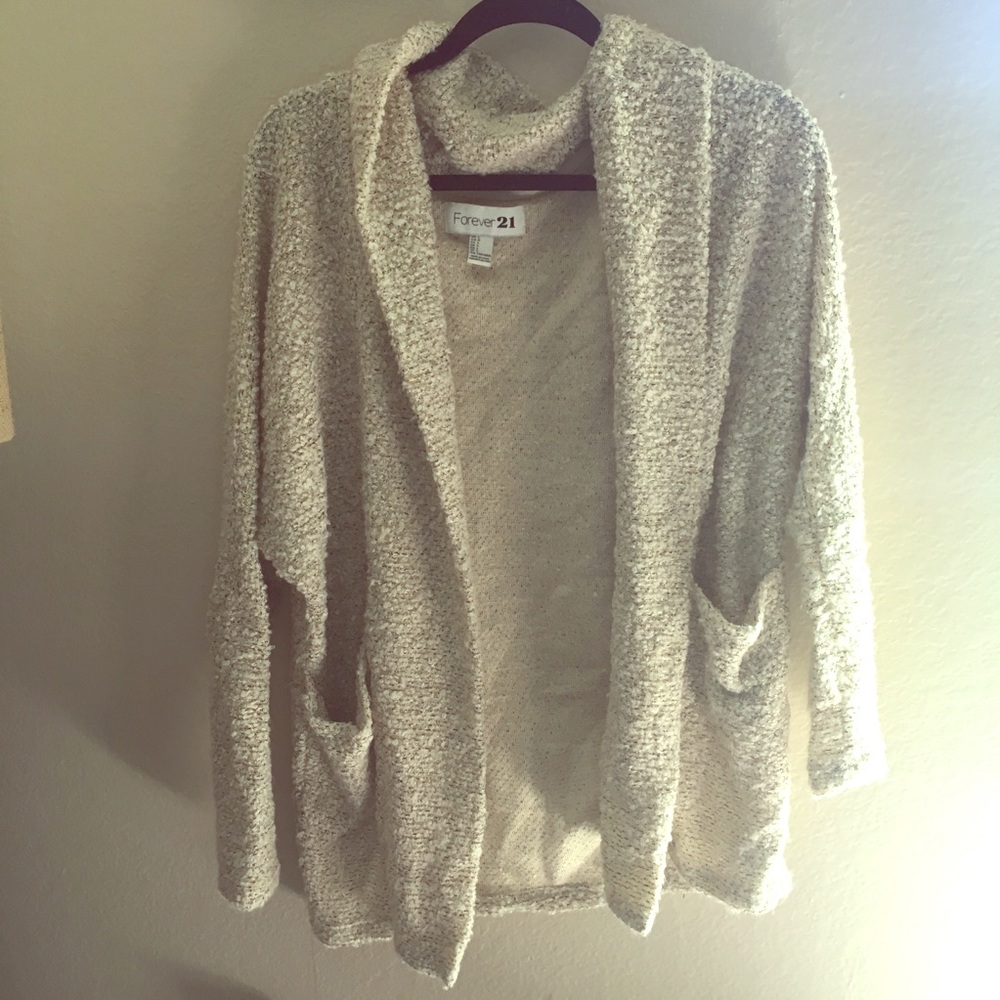 Fuzzy forever 21 cardigan