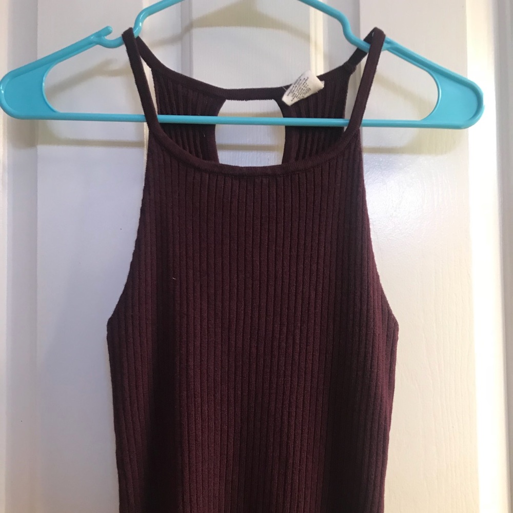 Burgundy crop top