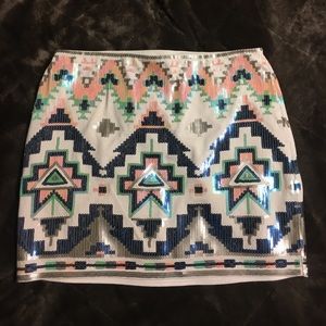 NWT Express sequin skirt
