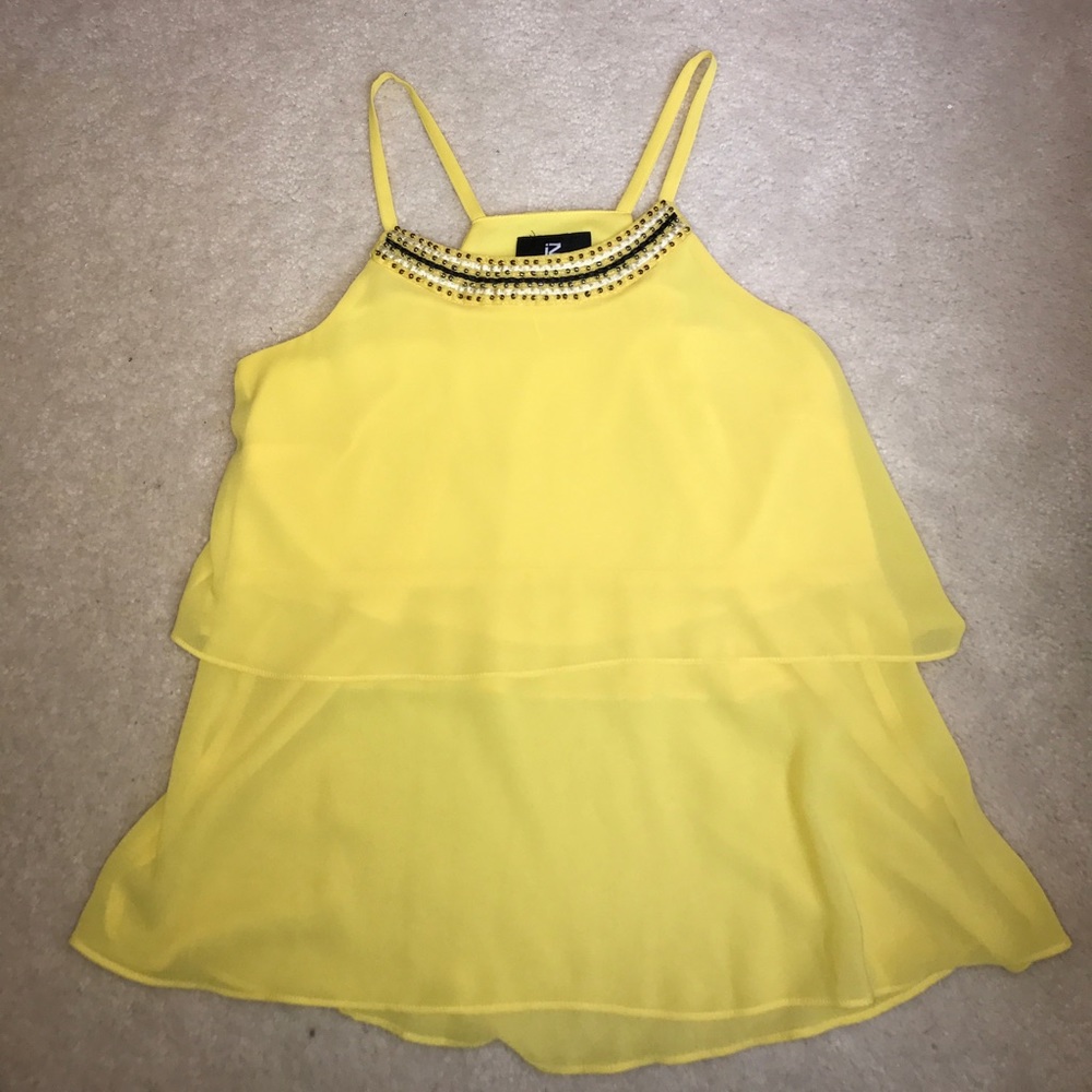 Yellow beaded shirt