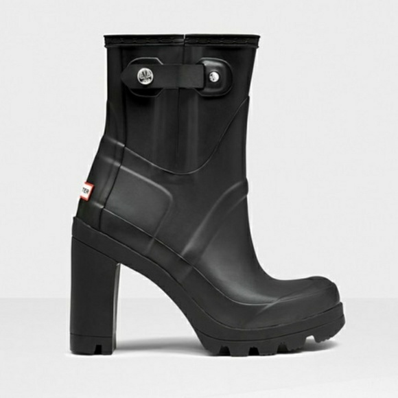 hunter wellies heels