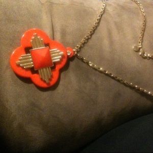 Tory Burch necklace coral