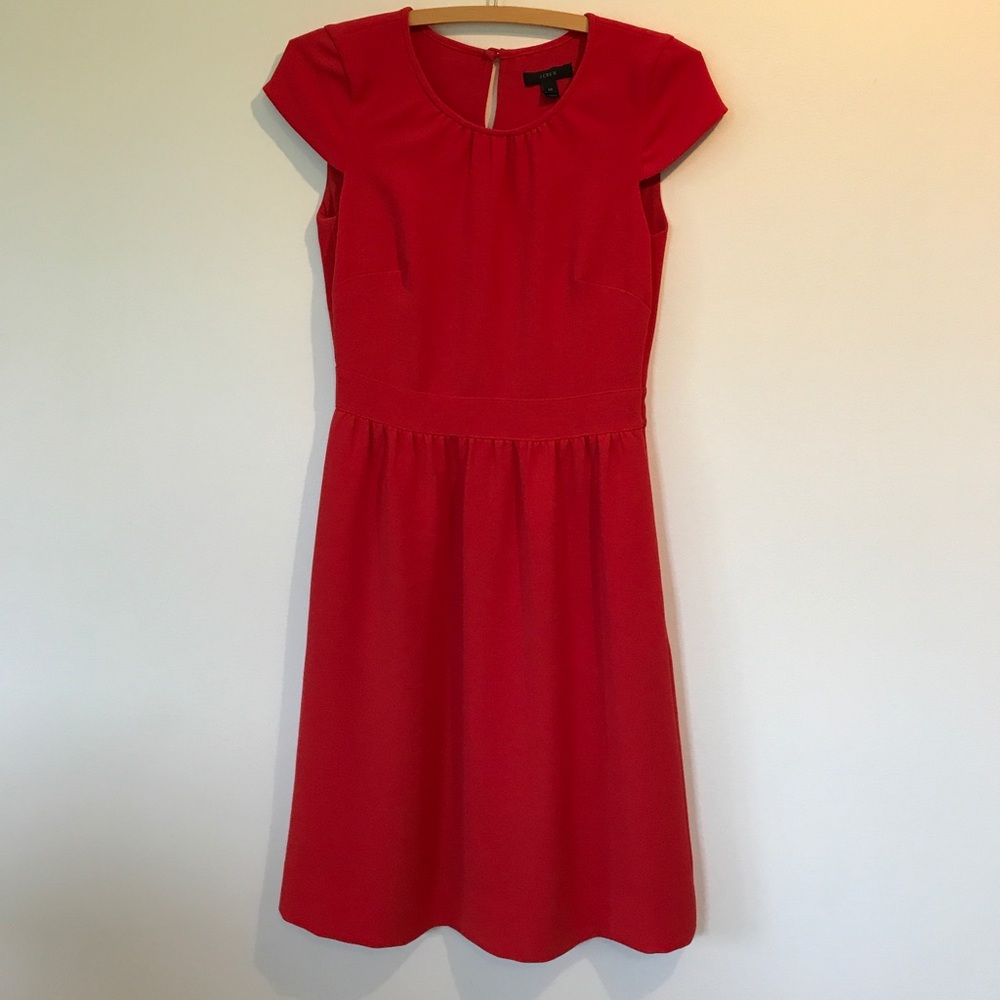 JCrew crepe cap sleeve dress
