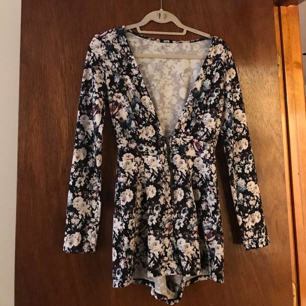 Clayton small flower romper