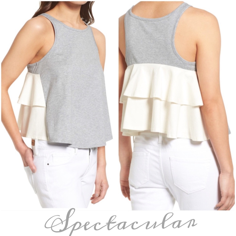 Chelsea 28 Ruffle Back Top !