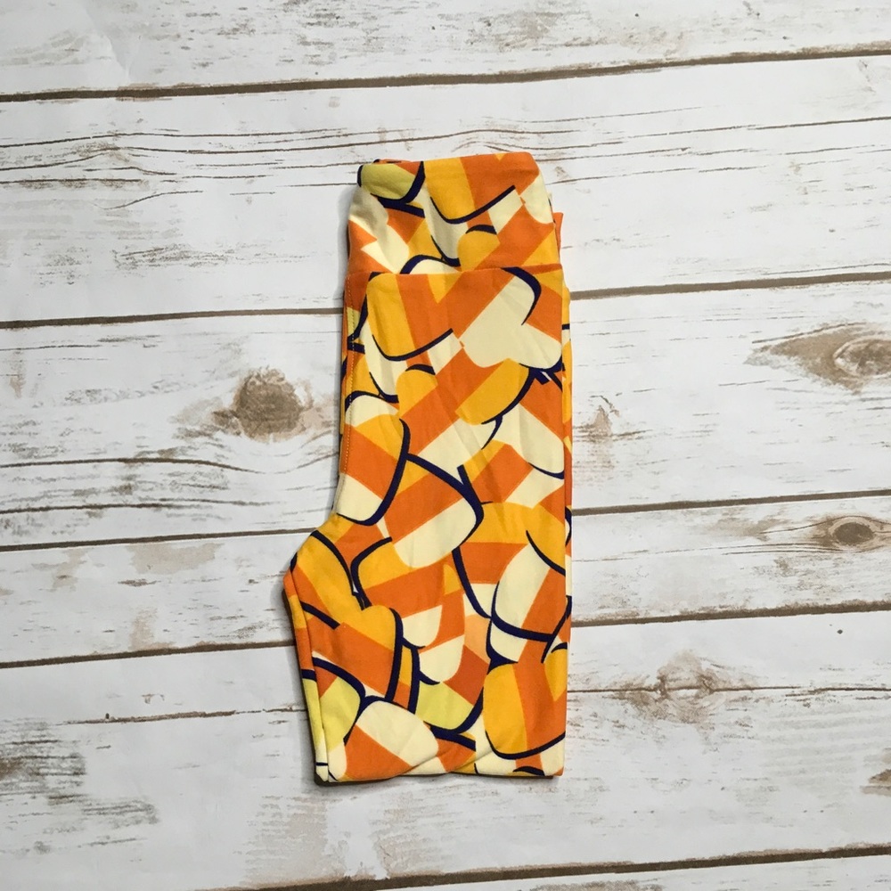 Candy corn leggings