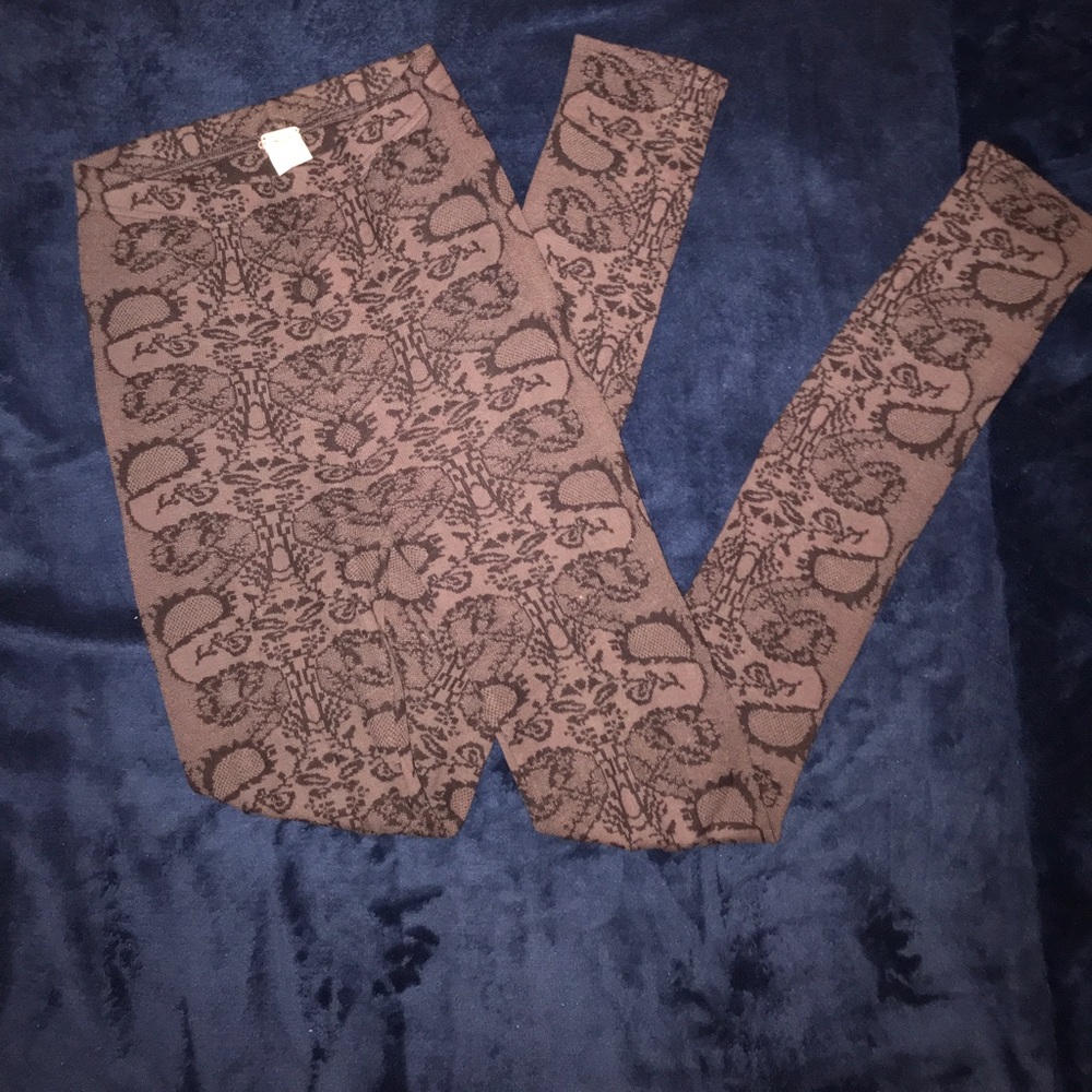 Free People pattern leggings