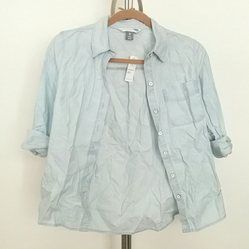 Light blue chambray shirt