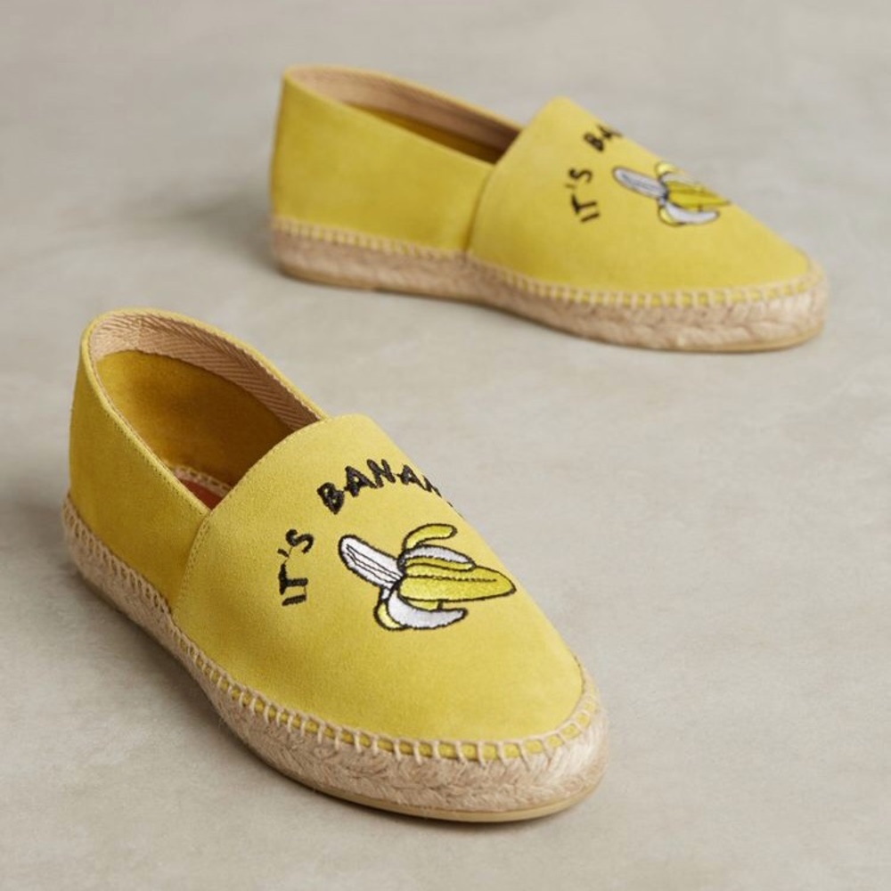 NWT South Parade It's Bananas Espadrilles Size 41
