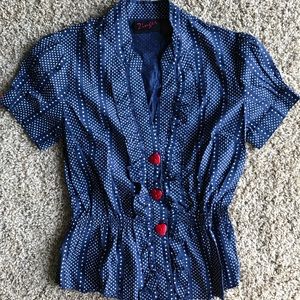 Polka Dot Top (size s)