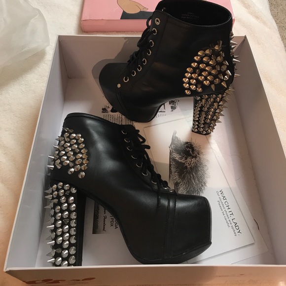 Jeffrey Campbell Shoes - Jeffrey Campbell Black Lita Platform Spike boots