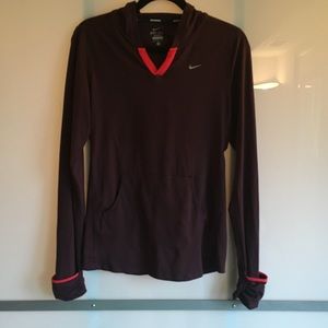 Nike Running Dri Fit Hooded Long Sleeve