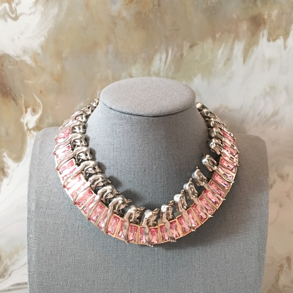 RARE Dior "Men In Dior" Pink Crystal Necklace - Picture 6 of 8