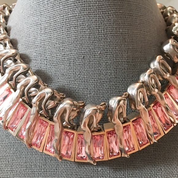 RARE Dior "Men In Dior" Pink Crystal Necklace - Picture 5 of 8