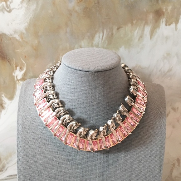 RARE Dior "Men In Dior" Pink Crystal Necklace - Picture 6 of 8