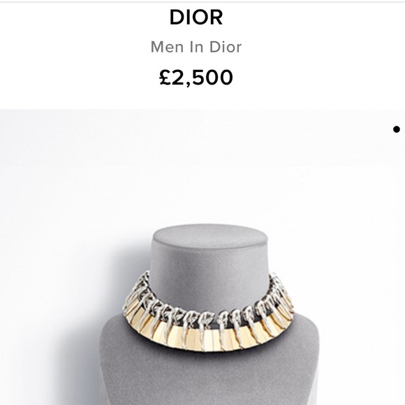 RARE Dior "Men In Dior" Pink Crystal Necklace - Picture 8 of 8