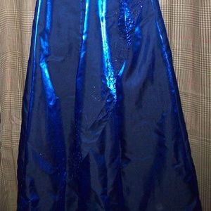 Blue Shimmer Prom Dress