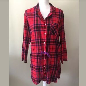 Victoria's Secret plaid flannel nightgown sleep
