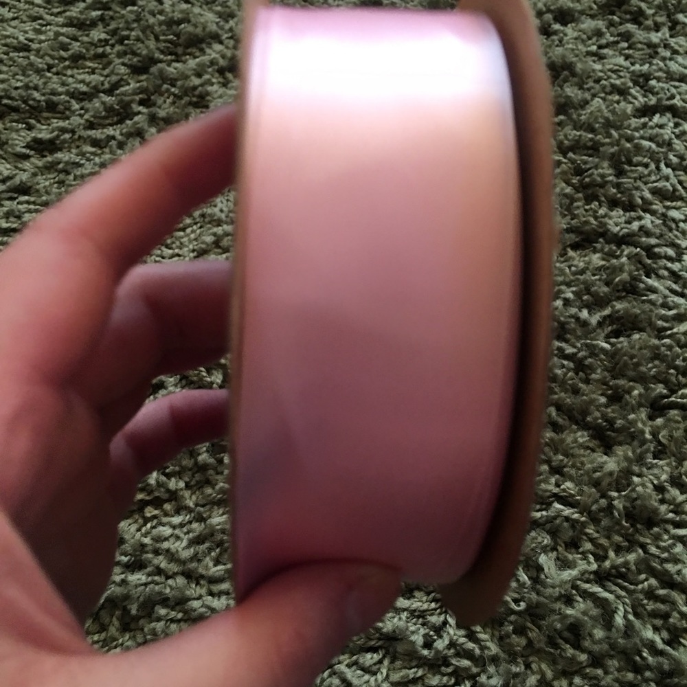 Blush pink ribbon
