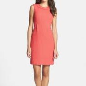 Kate Spade Terri coral tweed dress