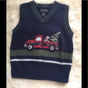 The Children's Place Sweater Vest-Holiday-Sz 24M