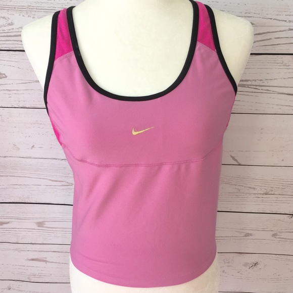 Nike Tops - Nike Dri-fit racer back built-in bra fitness top