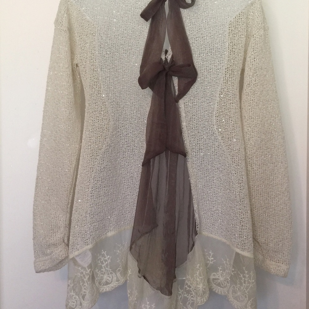 ❌❌SOLD❌❌A’reve Anthropologie RYU Tie Back Top - Picture 3 of 6