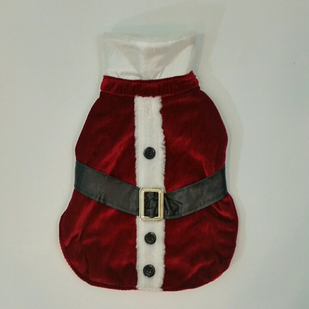 Dog Santa Costume Sz Medium