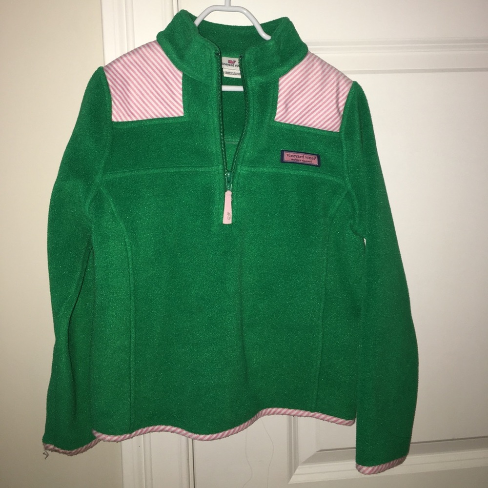 Vineyard vines fleece pullover.