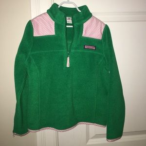 Vineyard vines fleece pullover.