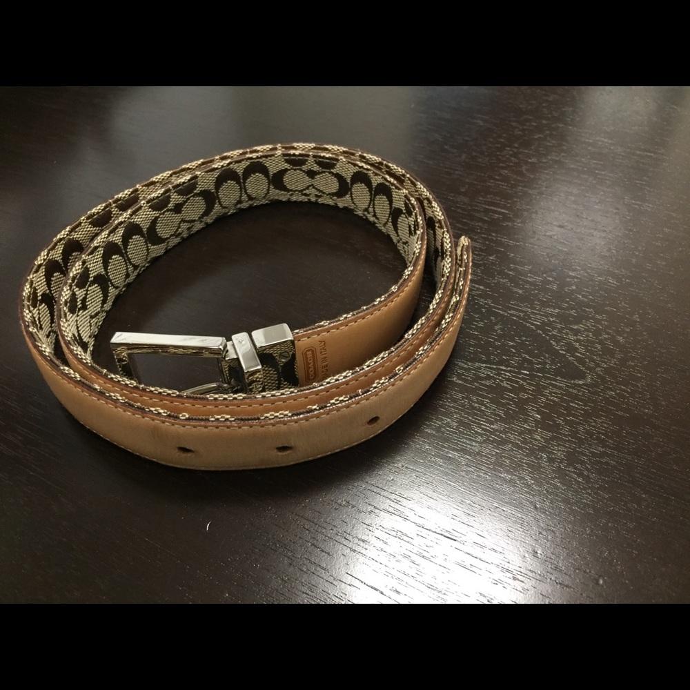 Coach Tan Skinny Women’s Belt