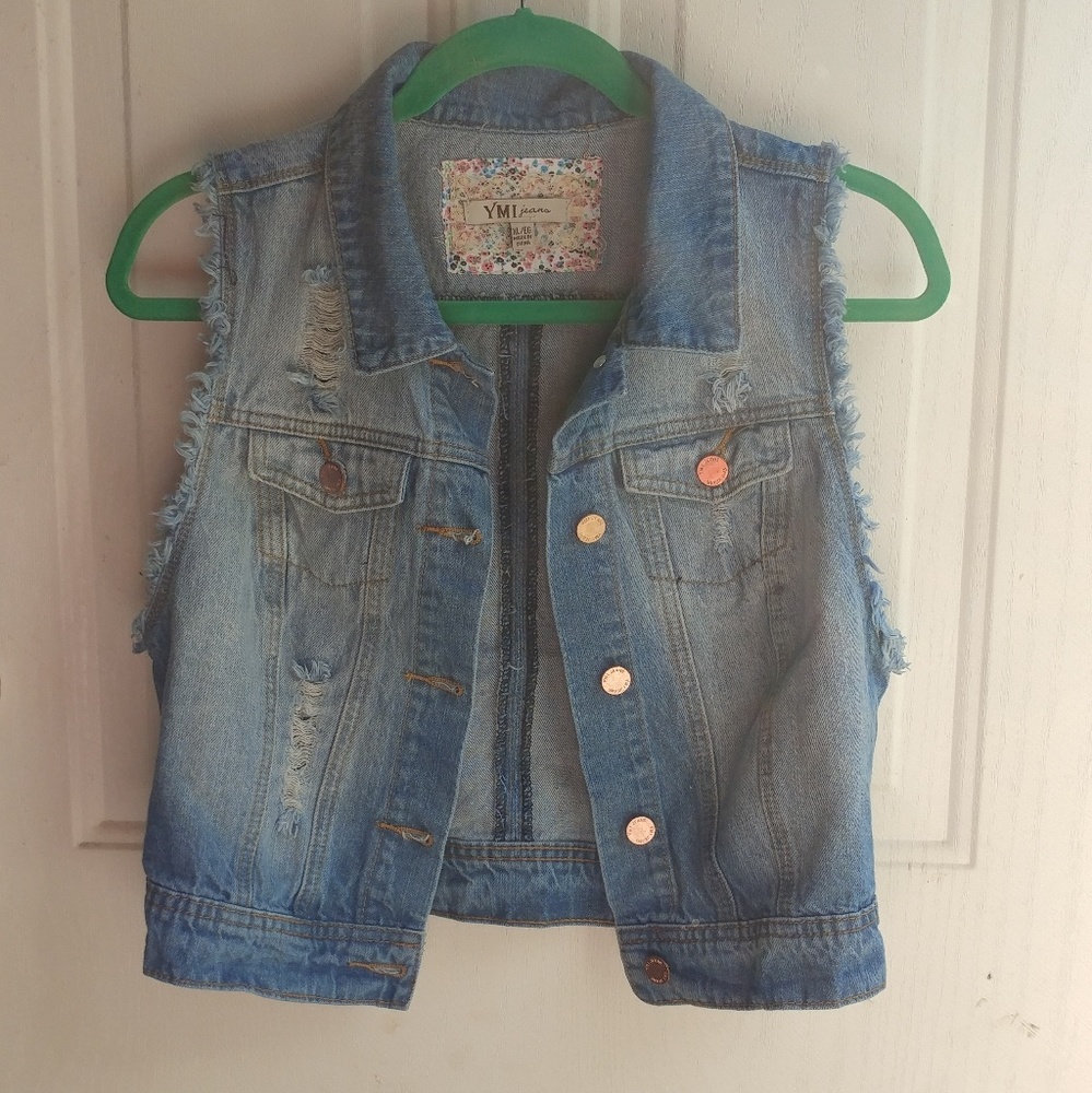 Jean vest! XL. Never worn.