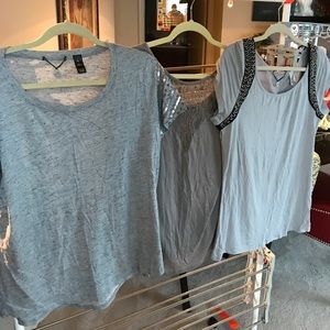 BKE dressy tees.  NWOT. Three shades of greige