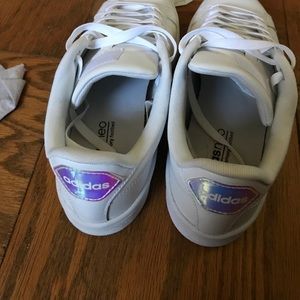 Adidas cloudfoam holographic sneaker